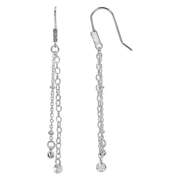 Lauren conrad crystal chain drop earrings - Picture 3 of 3